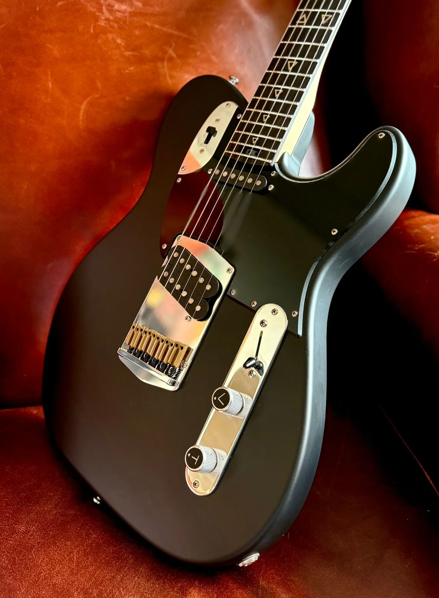 Valiant Titan Black Satin With Stainless Steel Frets Upgrade - Image 7