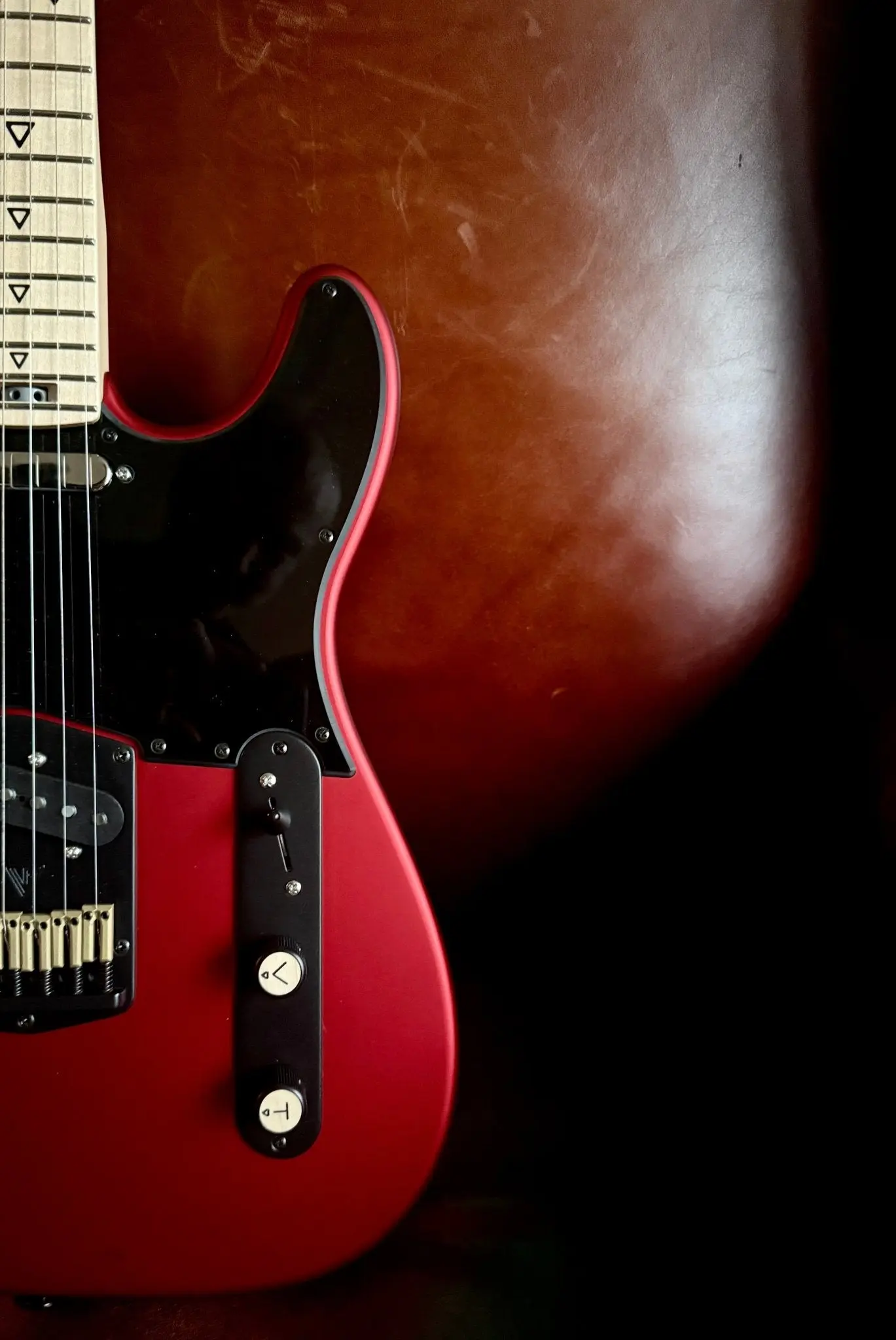 Valiant Titan Ruby Satin Electric Guitar With Stainless Steel Frets Upgrade - Image 12