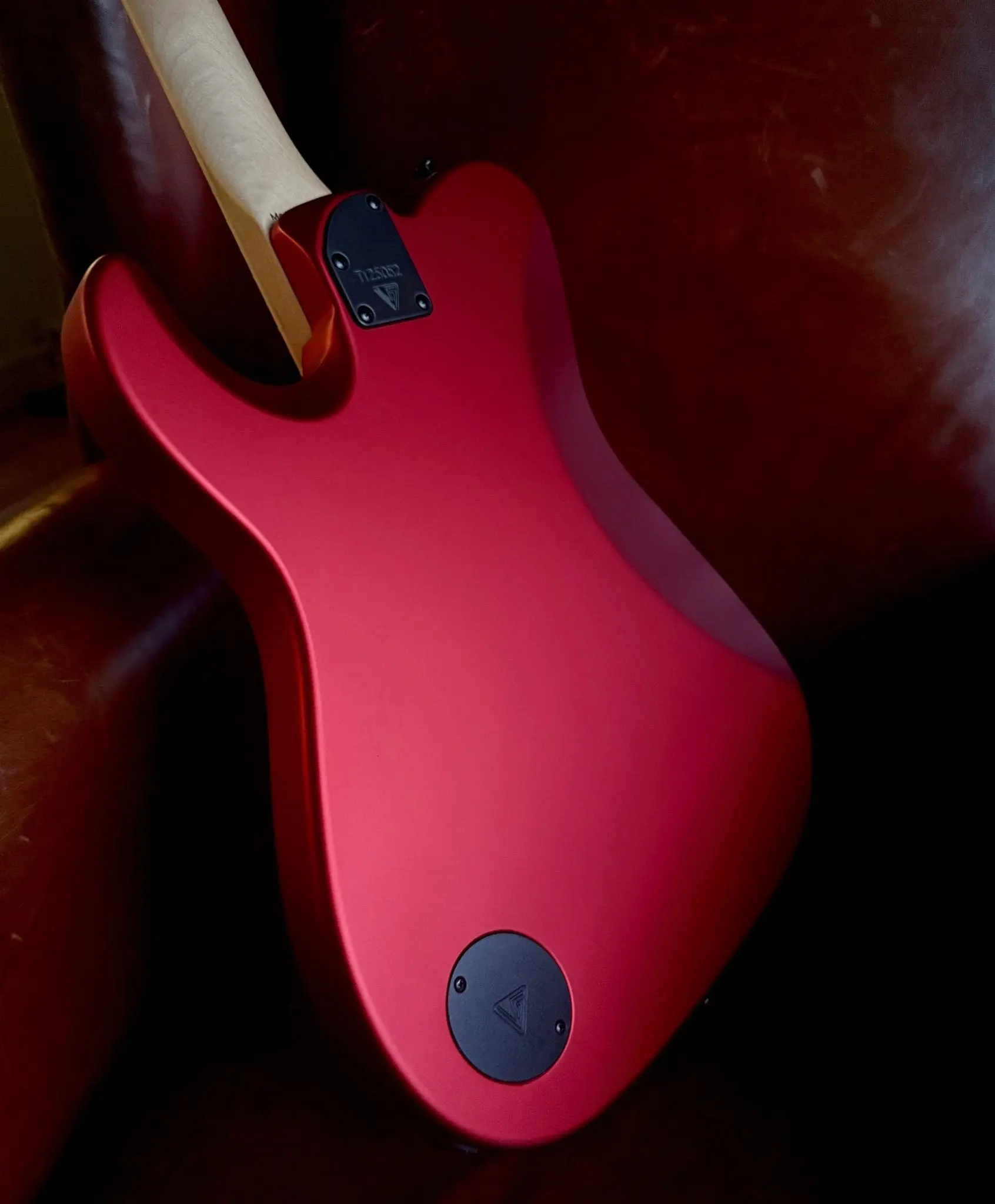 Valiant Titan Ruby Satin Electric Guitar With Stainless Steel Frets Upgrade - Image 13