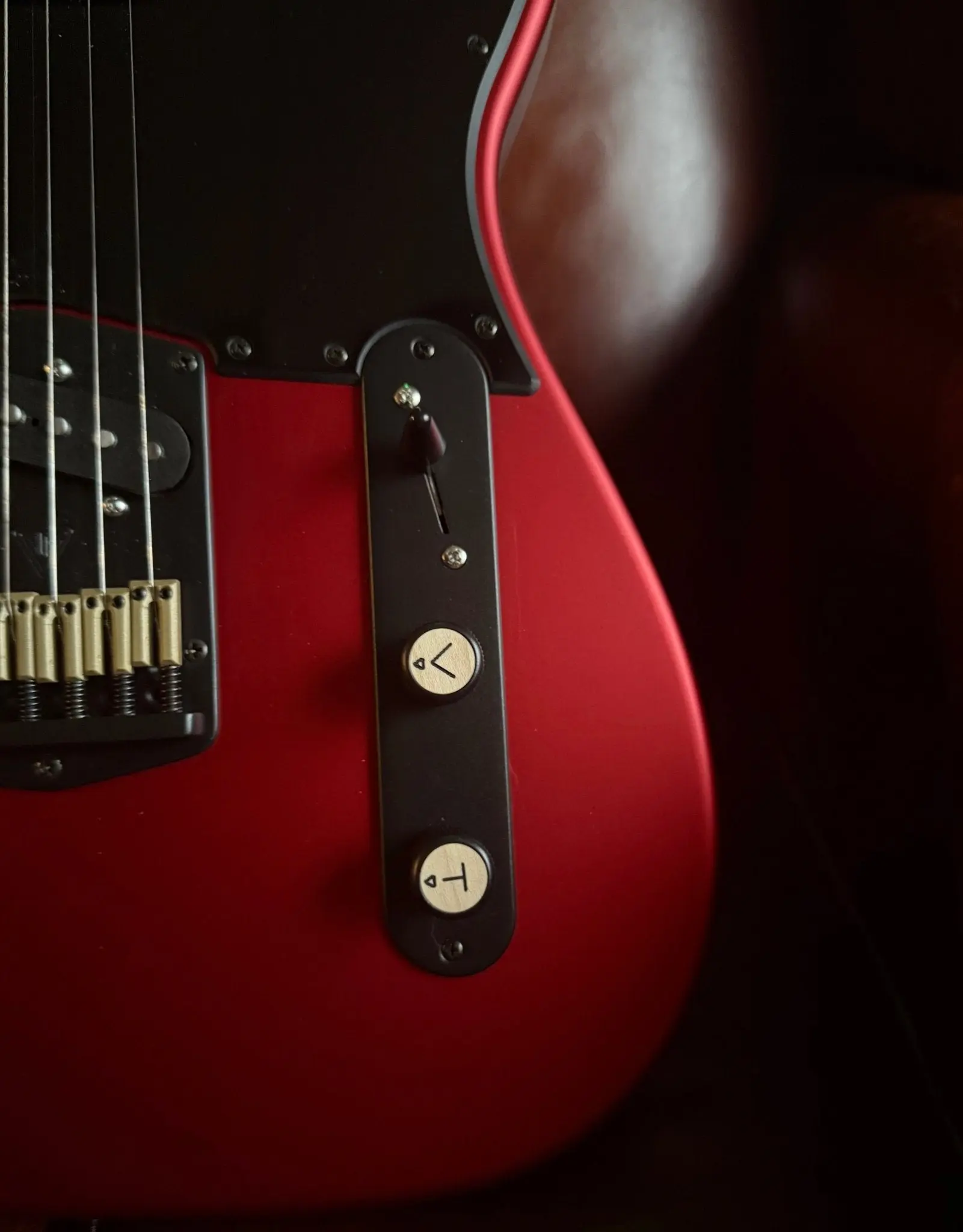 Valiant Titan Ruby Satin Electric Guitar With Stainless Steel Frets Upgrade - Image 15