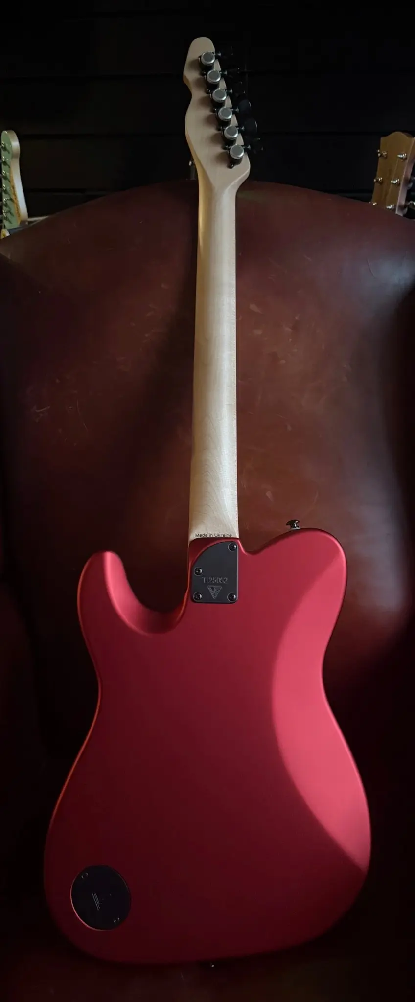 Valiant Titan Ruby Satin Electric Guitar With Stainless Steel Frets Upgrade - Image 17