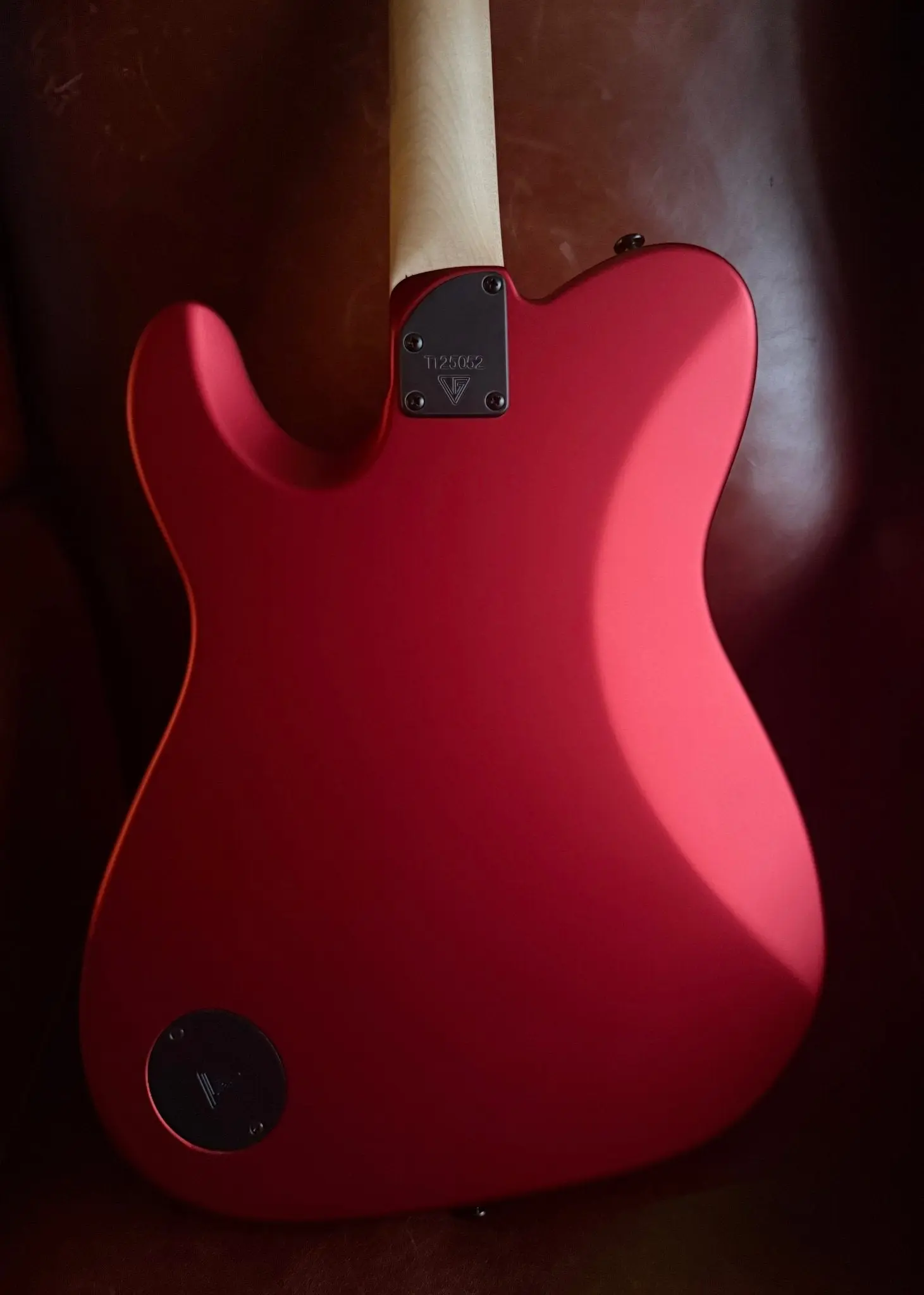 Valiant Titan Ruby Satin Electric Guitar With Stainless Steel Frets Upgrade - Image 4