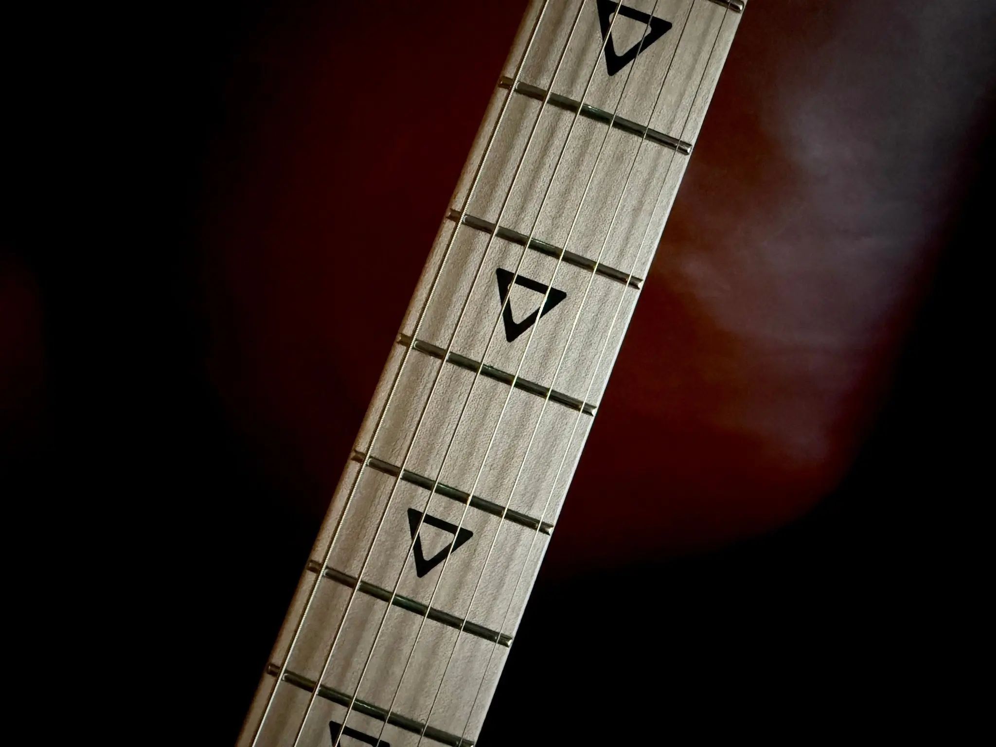 Valiant Titan Ruby Satin Electric Guitar With Stainless Steel Frets Upgrade - Image 6