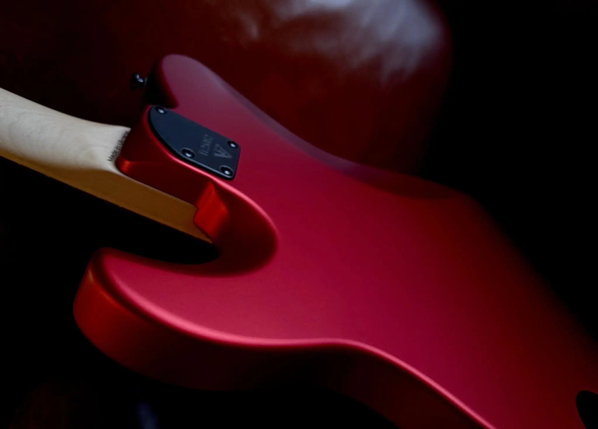 Valiant Titan Ruby Satin Electric Guitar With Stainless Steel Frets Upgrade - Image 7