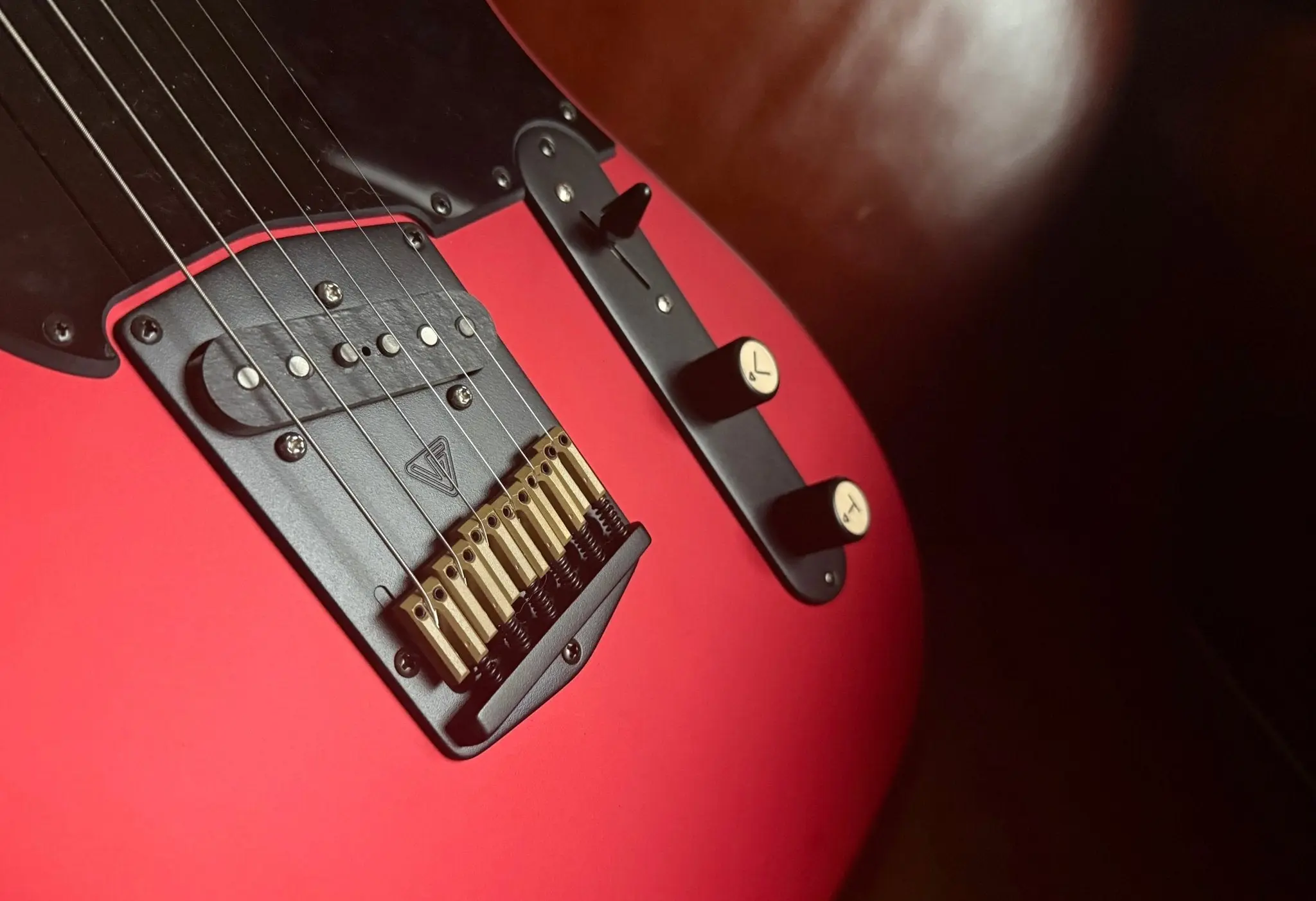 Valiant Titan Ruby Satin Electric Guitar With Stainless Steel Frets Upgrade - Image 8
