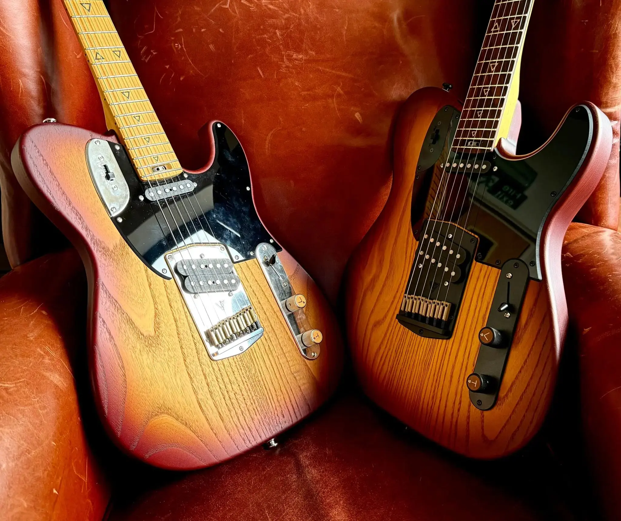 Valiant Titan Sunburst With Stainless Steel Frets Upgrade - Image 3