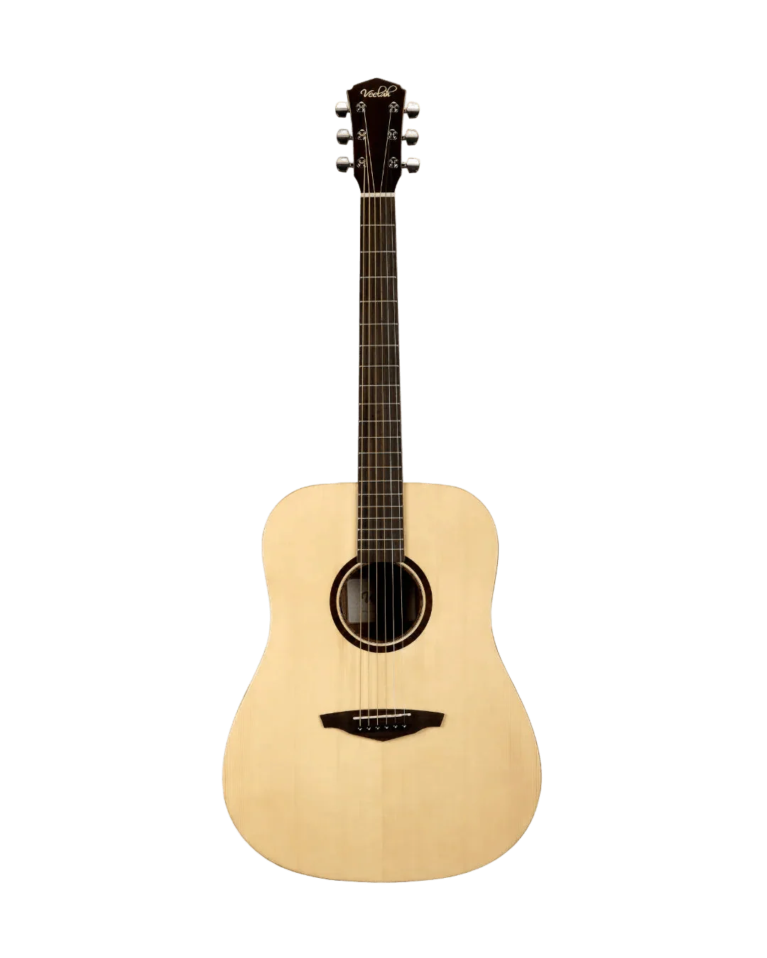 Veelah V1 Dreadnought Solid Top Spruce Acoustic Guitar w/ Gig Bag - Image 3