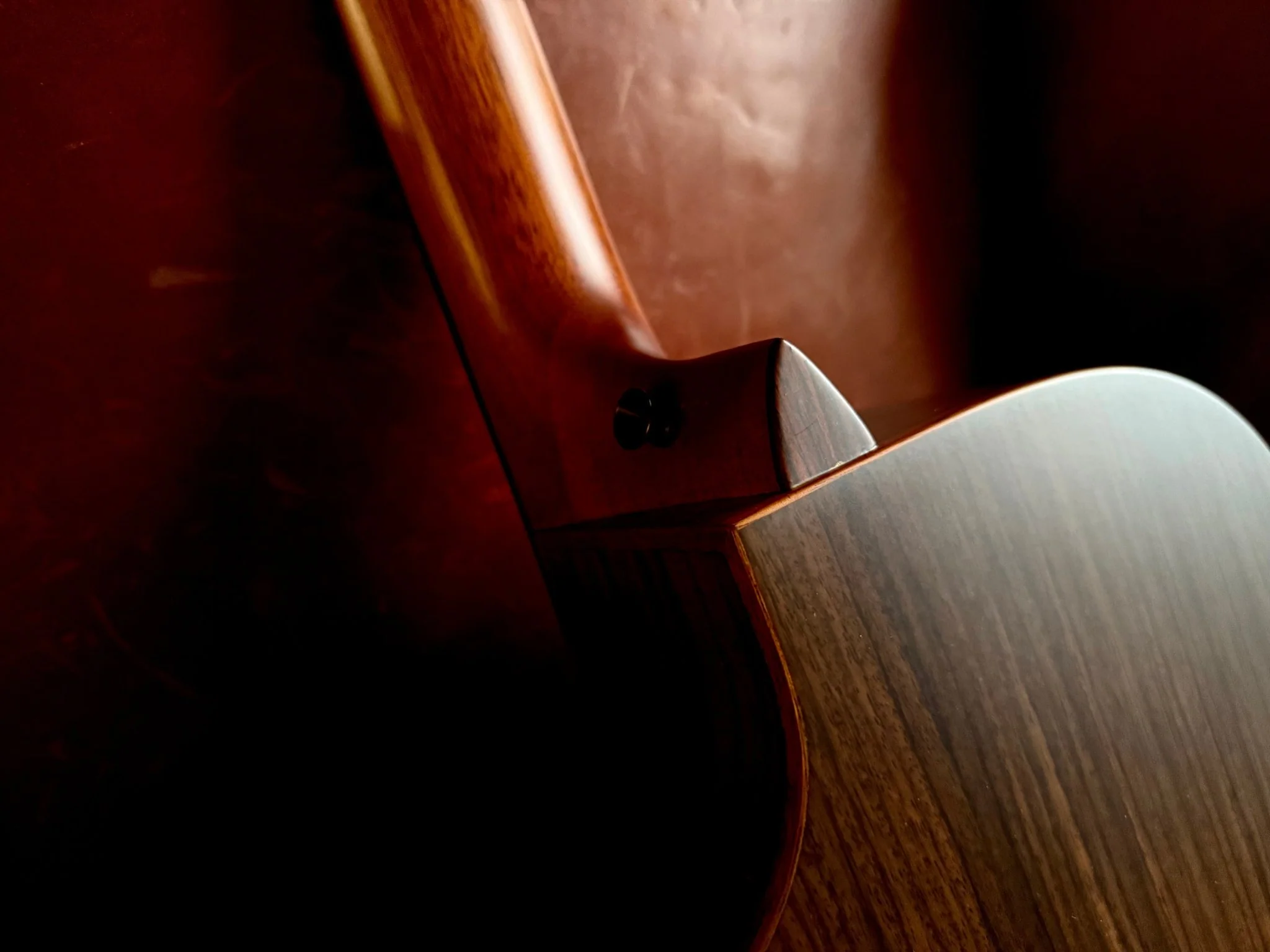 Veelah V4 GAC Solid Top Rosewood Armrest Satin Black Acoustic Guitar w/ Gig Bag - Image 12