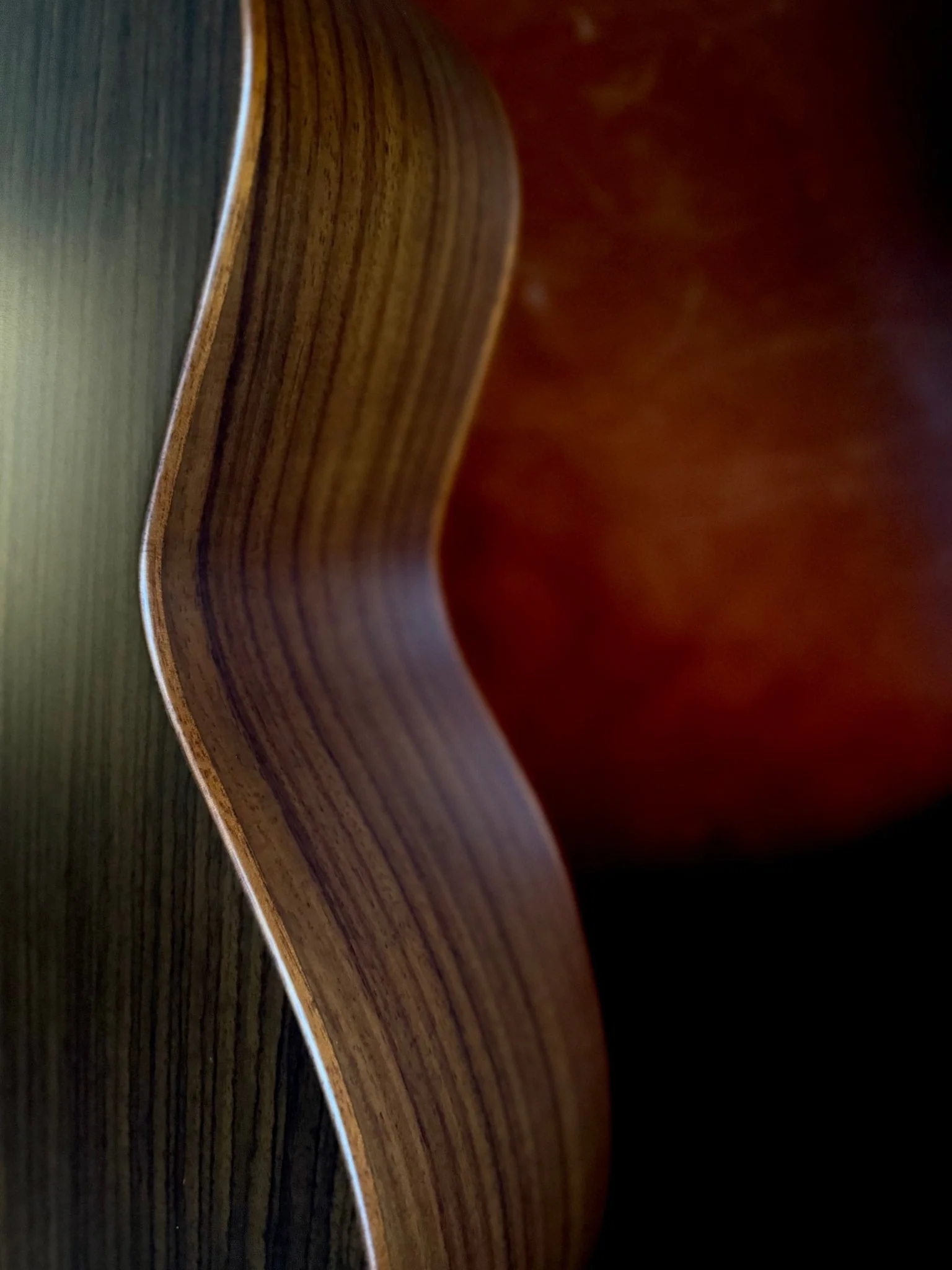 Veelah V4 GAC Solid Top Rosewood Armrest Satin Black Acoustic Guitar w/ Gig Bag - Image 8