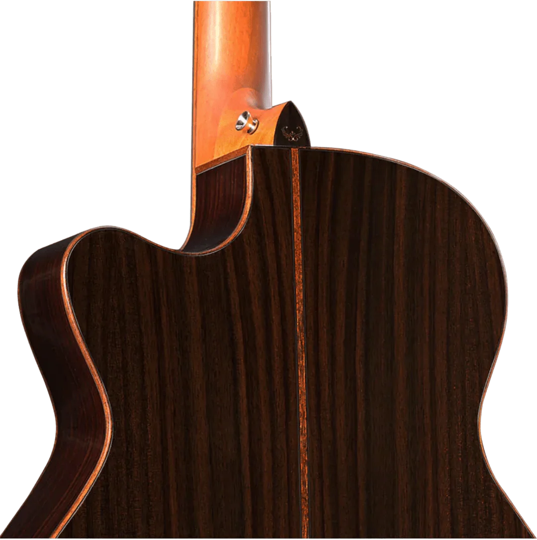 Veelah V5 OMC Solid Top Spruce Electro Acoustic Guitar w/ Gig Bag - Image 4