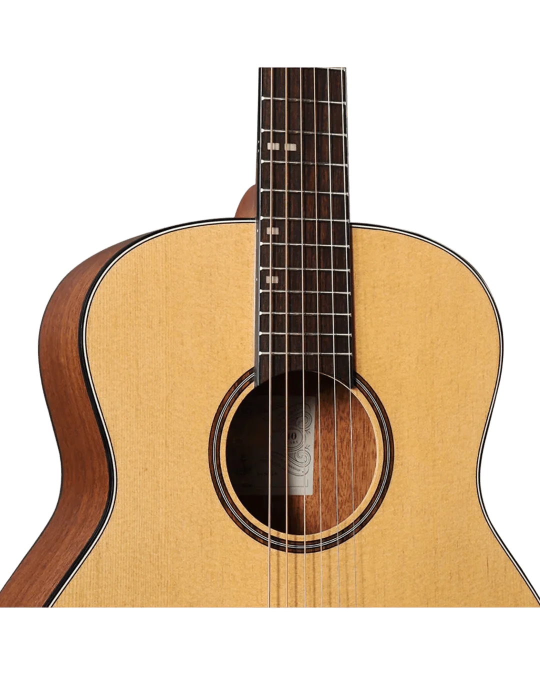 Veelah Vero Mini Camper Spruce Top Acoustic Guitar w/ Gig Bag - Image 3