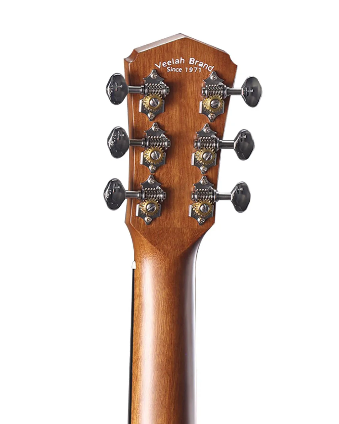 Veelah Vero OM Mahogany Top Acoustic Guitar w/ Gig Bag - Image 4