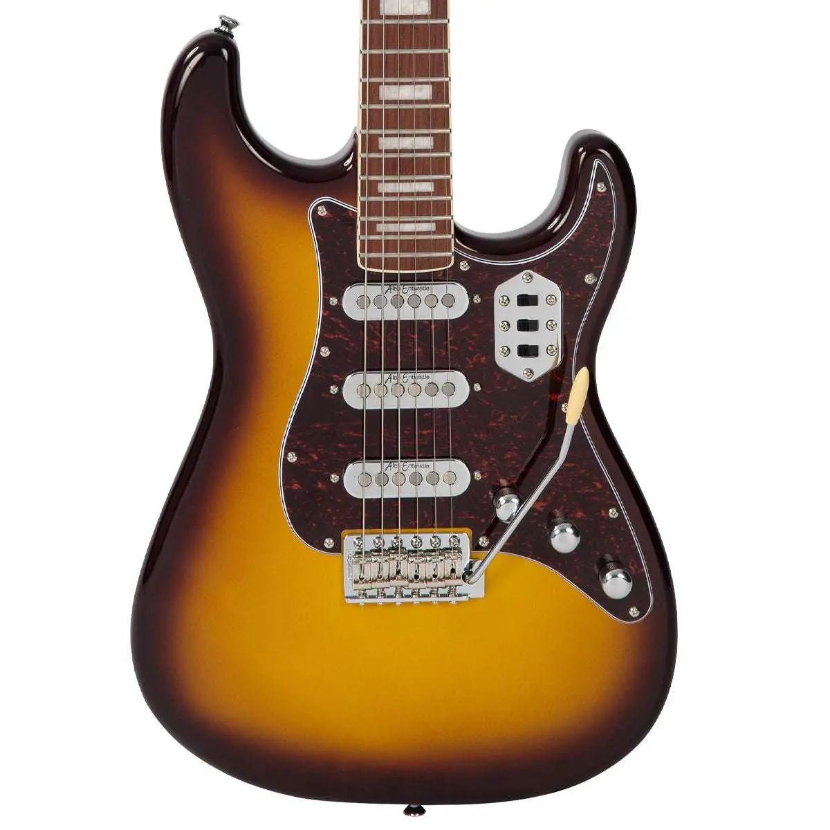 Vintage REVO Series 'Deluxe' Electric Guitar ~ Cappuchino - Image 6