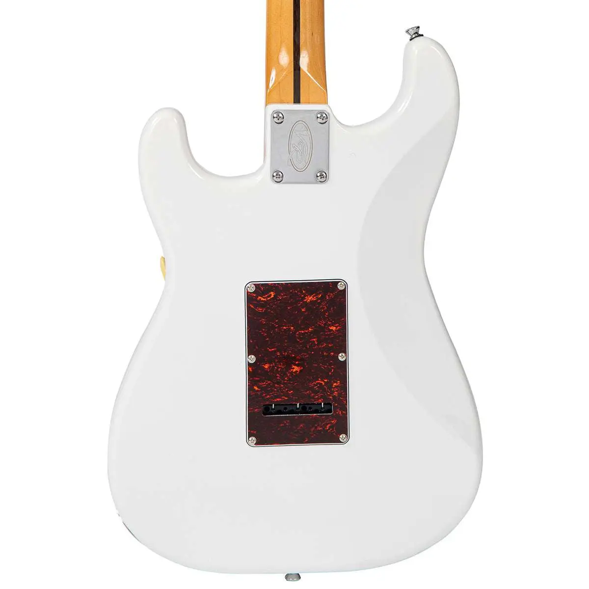 Vintage REVO Series 'Deluxe' Guitar ~ Arctic White - Image 16