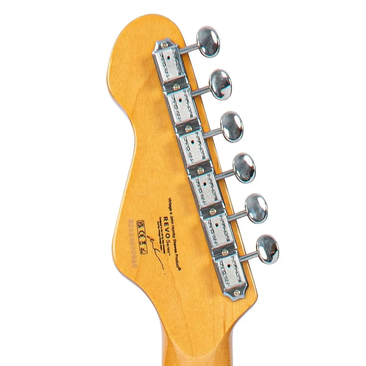 Vintage REVO Series 'Deluxe' Guitar ~ Greenburst - Image 10