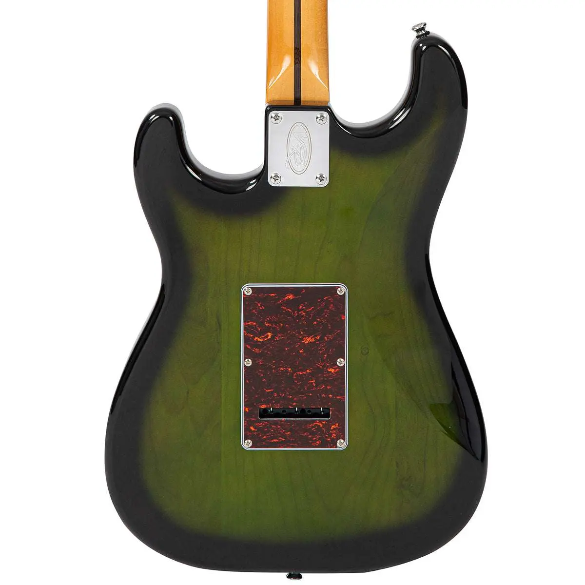 Vintage REVO Series 'Deluxe' Guitar ~ Greenburst - Image 17