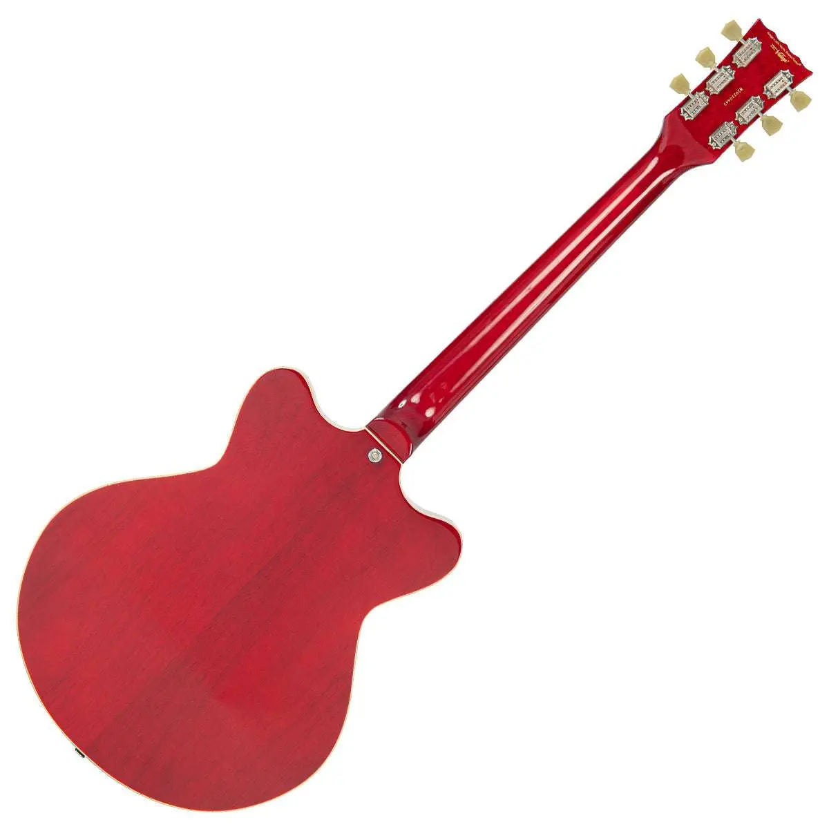 Vintage REVO Series 'Superthin' Electric Guitar ~ Cherry Red - Image 7