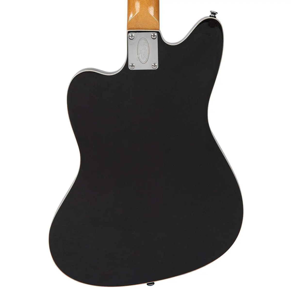 Vintage REVO Series 'Surfmaster Thinline 12' Electric Guitar ~ Boulevard Black - Image 7