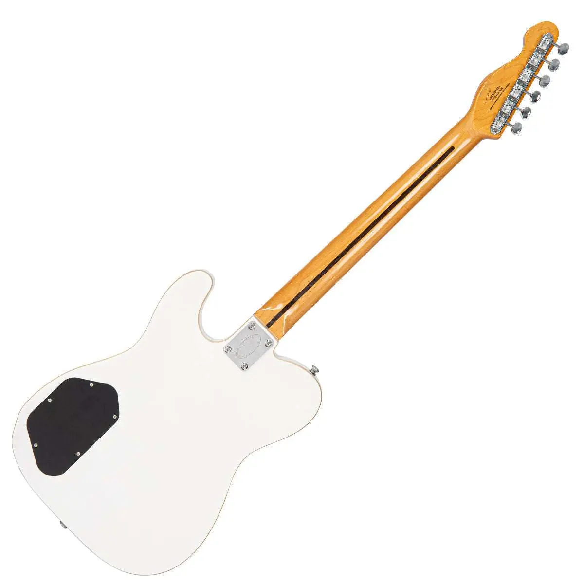 Vintage REVO Series Trio Electric Guitar ~ Arctic White - Image 12