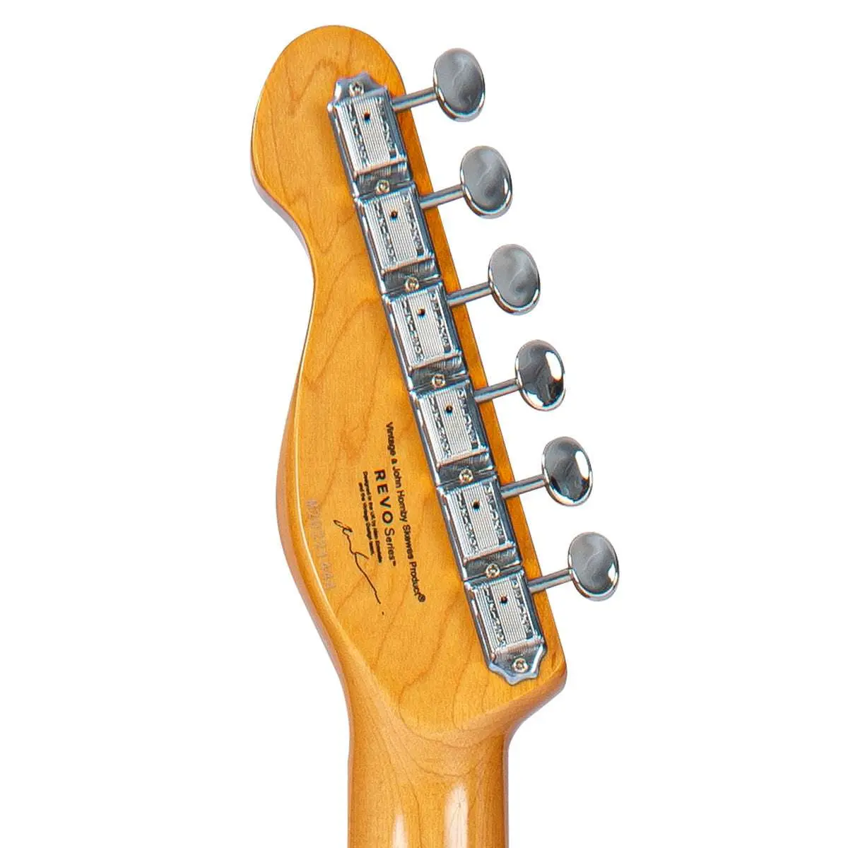 Vintage REVO Series Trio Electric Guitar ~ Arctic White - Image 9