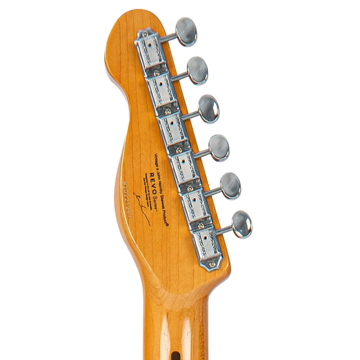 Vintage REVO Series Trio Electric Guitar ~ Green/Yellow Burst - Image 11