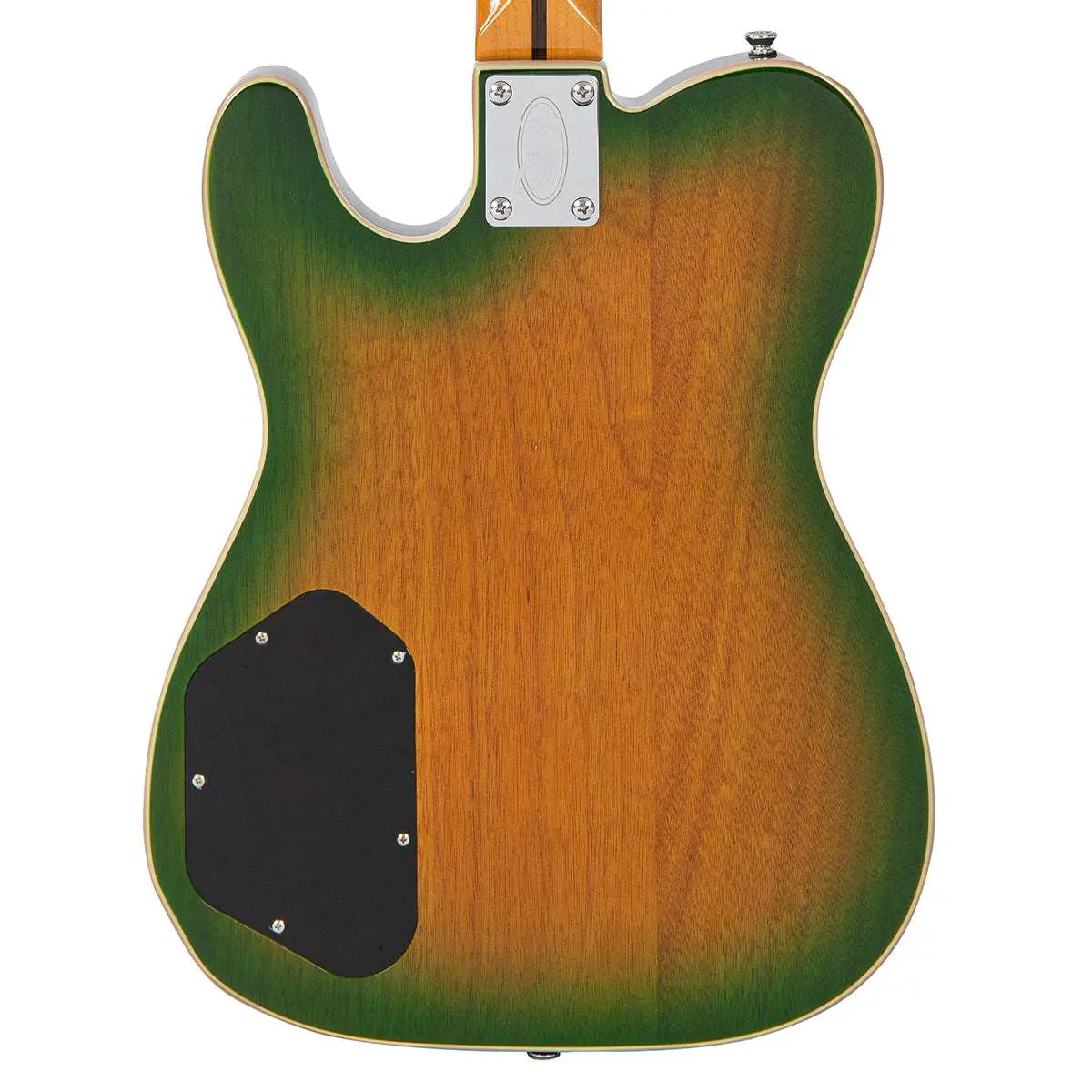 Vintage REVO Series Trio Electric Guitar ~ Green/Yellow Burst - Image 9