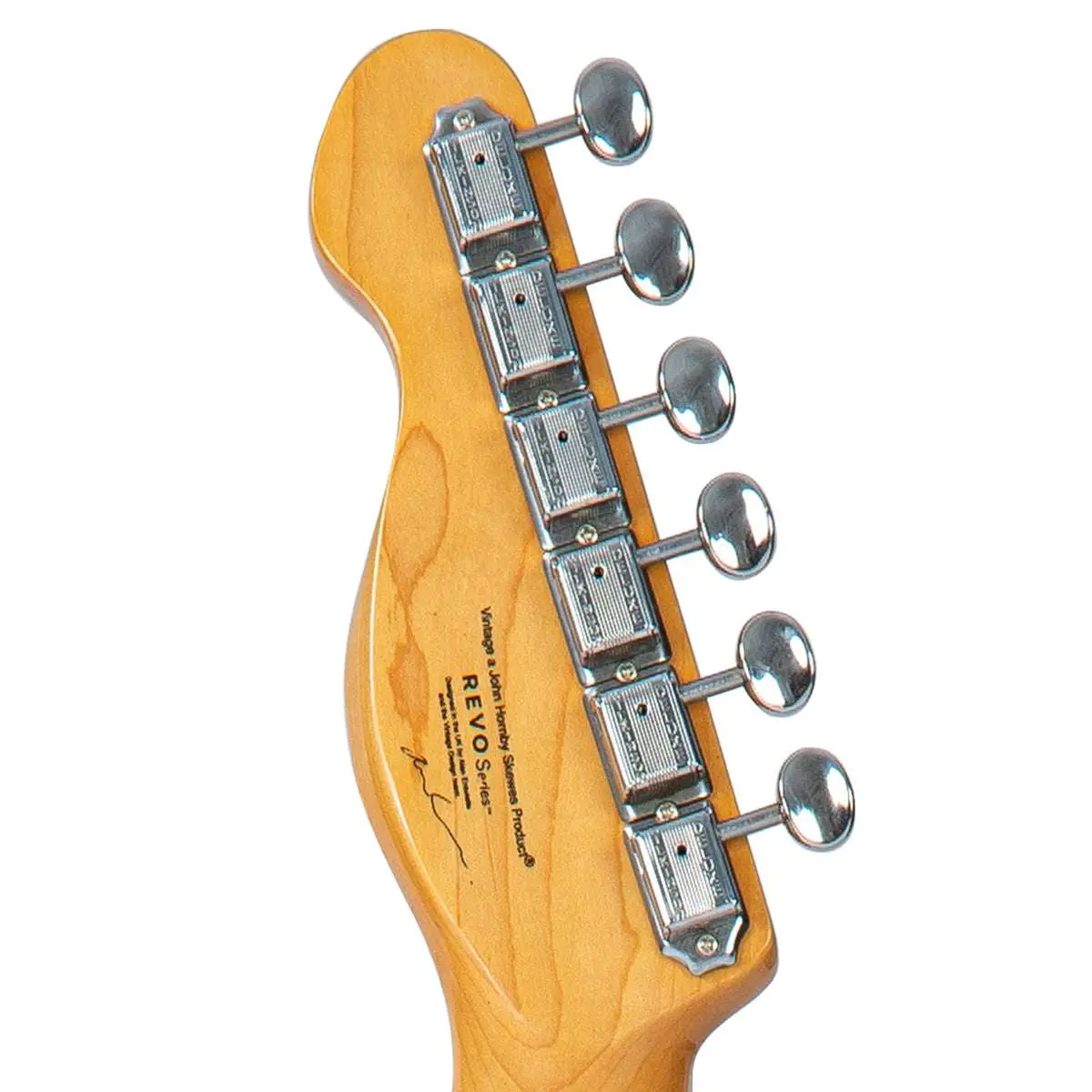Vintage REVO Series Trio Electric Guitar ~ Honeyburst - Image 9