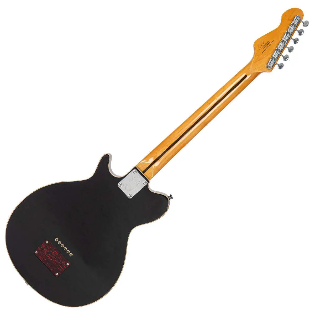Vintage REVO Series 'Vision' Electric Guitar ~ Boulevard Black - Image 12