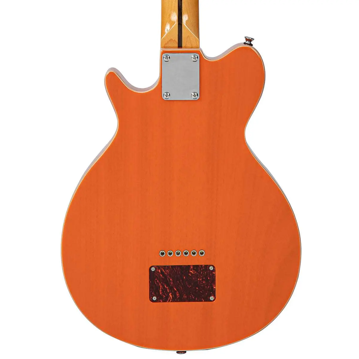 Vintage REVO Series 'Vision' Electric Guitar ~ Trans Orange - Image 18