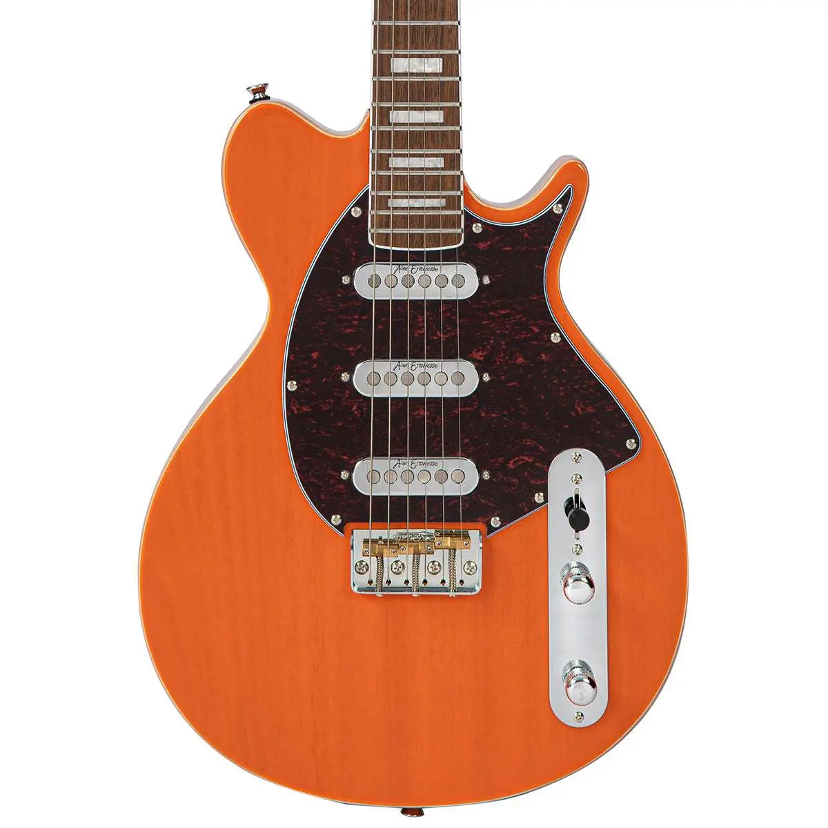 Vintage REVO Series 'Vision' Electric Guitar ~ Trans Orange - Image 6