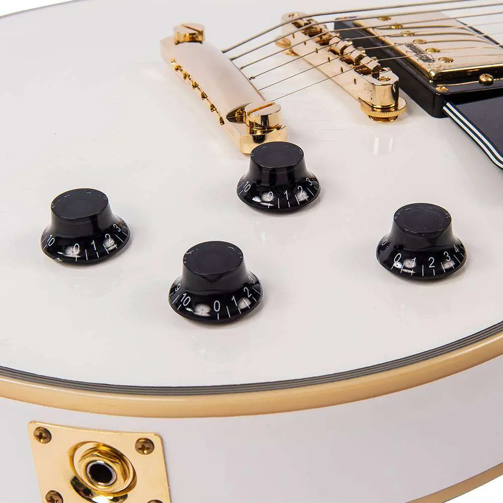 Vintage V100AW ReIssued Electric Guitar ~ Arctic White - Image 8