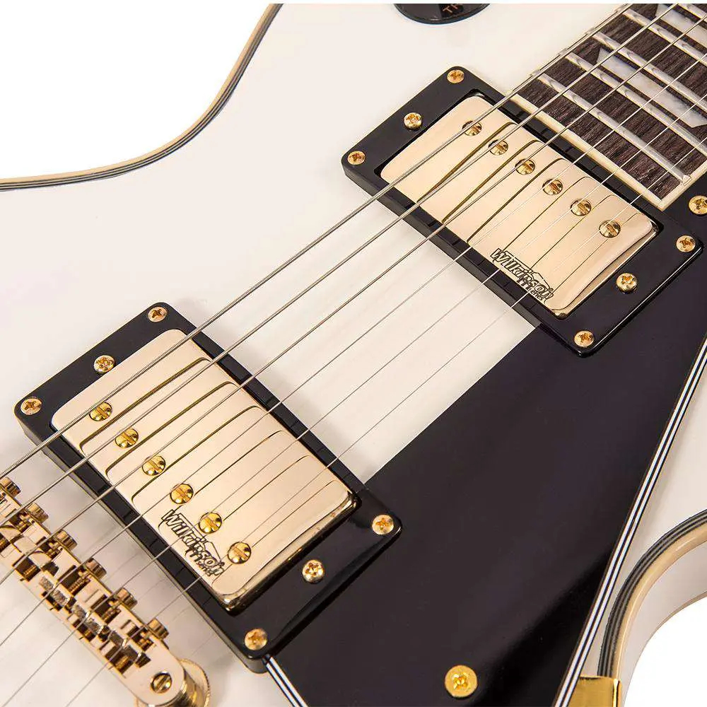 Vintage V100AW ReIssued Electric Guitar ~ Arctic White - Image 9