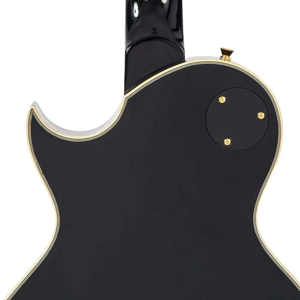 Vintage V100PBB ReIssued Electric Guitar w/W90 Pickups ~ Boulevard Black - Image 13