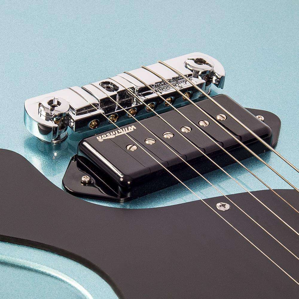 Vintage V120GHB ReIssued Electric Guitar ~ Gun Hill Blue - Image 7