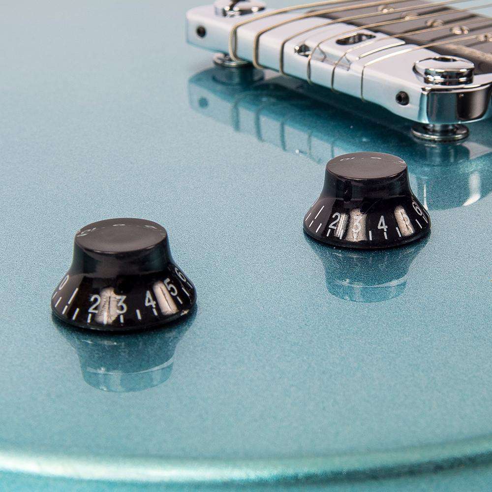 Vintage V120GHB ReIssued Electric Guitar ~ Gun Hill Blue - Image 8