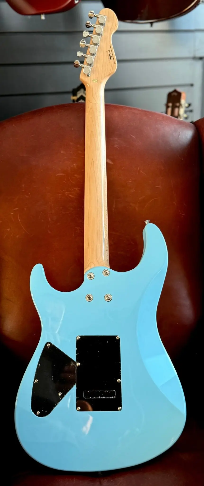 Vintage V6M24 ReIssued Electric Guitar ~ Laguna Blue - Image 12