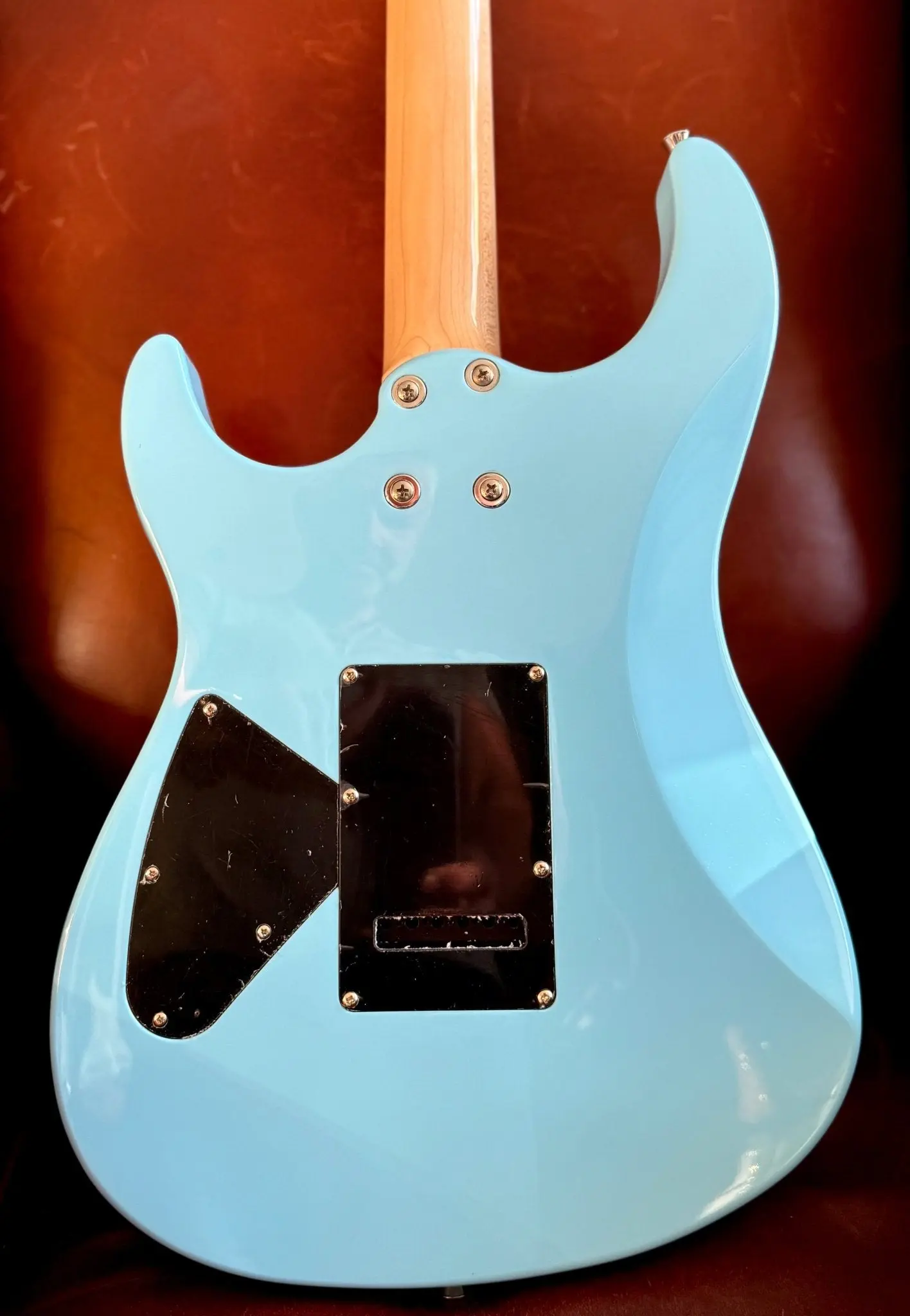 Vintage V6M24 ReIssued Electric Guitar ~ Laguna Blue - Image 2