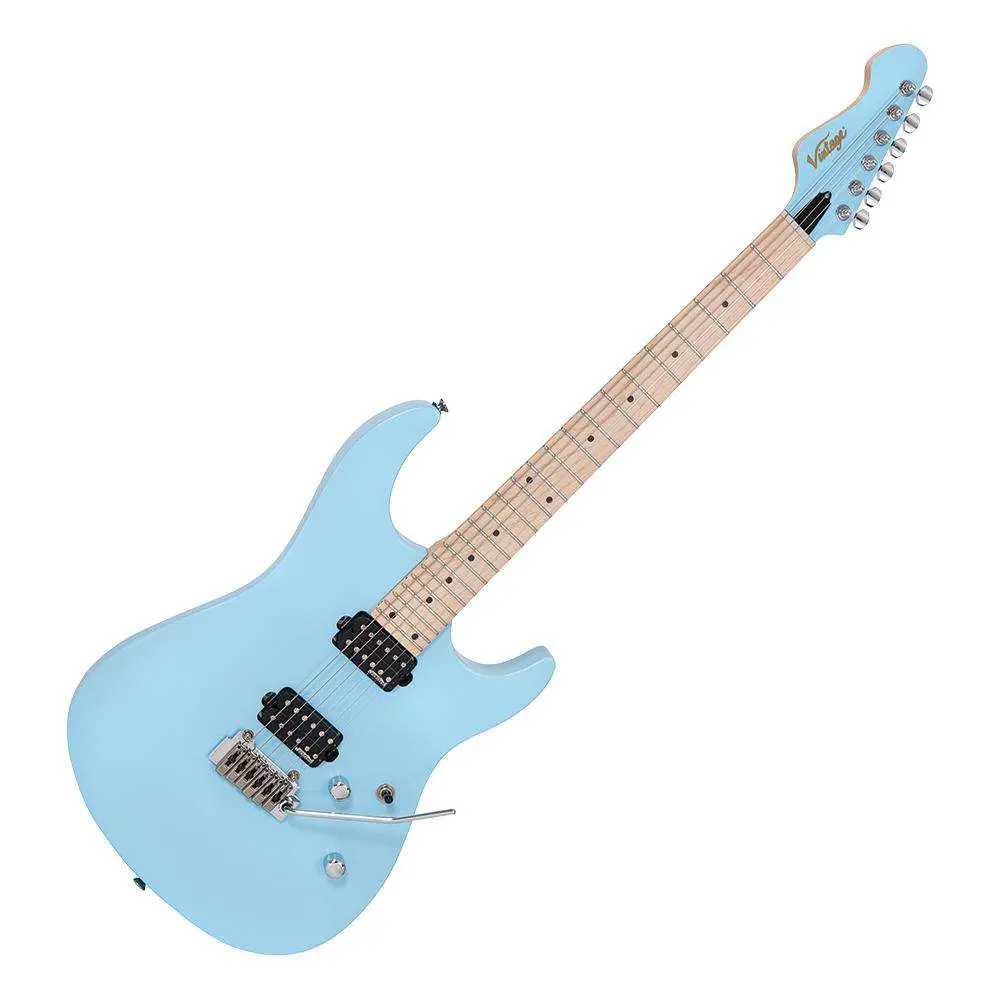 Vintage V6M24 ReIssued Electric Guitar ~ Laguna Blue - Image 23