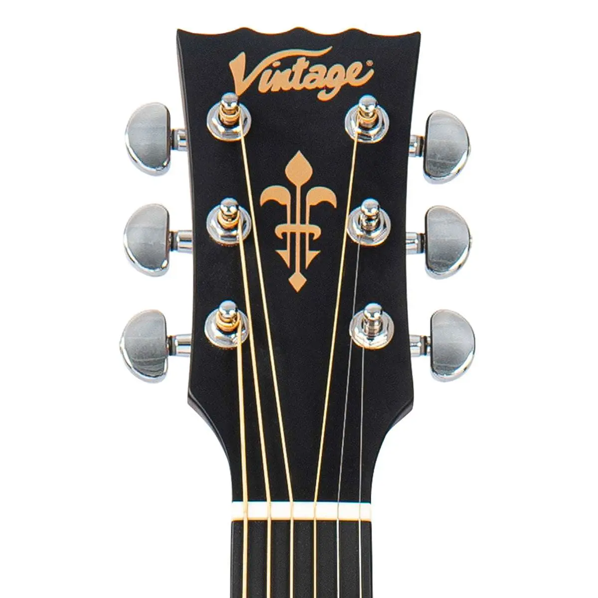 Vintage VE1800AQ Stage Series 'Parlour' Electro-Acoustic Guitar ~ Antiqued - Image 15