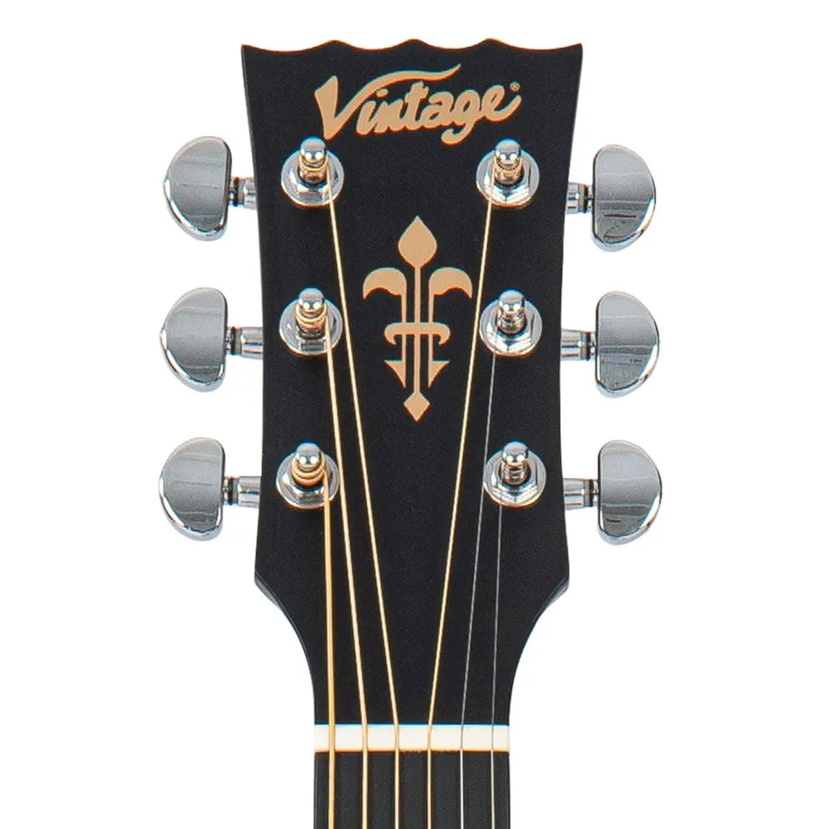 Vintage VEC1900N Stage Series 'Grand Auditorium' Cutaway Electro-Acoustic Guitar ~ Natural - Image 7