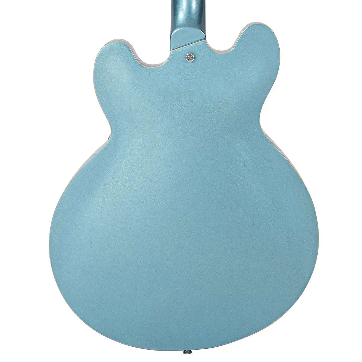 Vintage VSA500B ReIssued Semi Acoustic Guitar w/Bigsby ~ Gun Hill Blue - Image 8