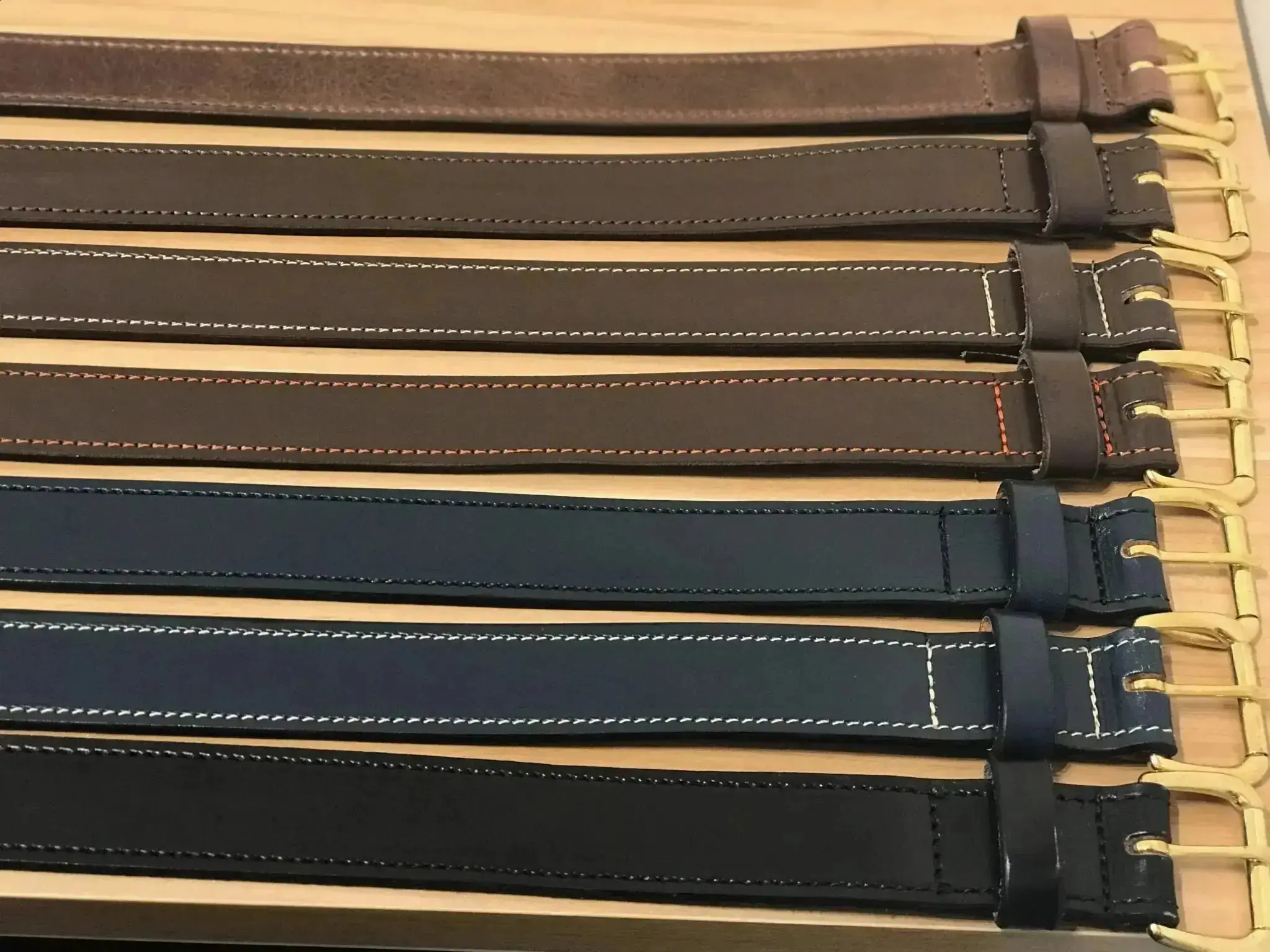 Walsall Hand Made Premium Padded Bridle Leather Guitar Strap - Image 52