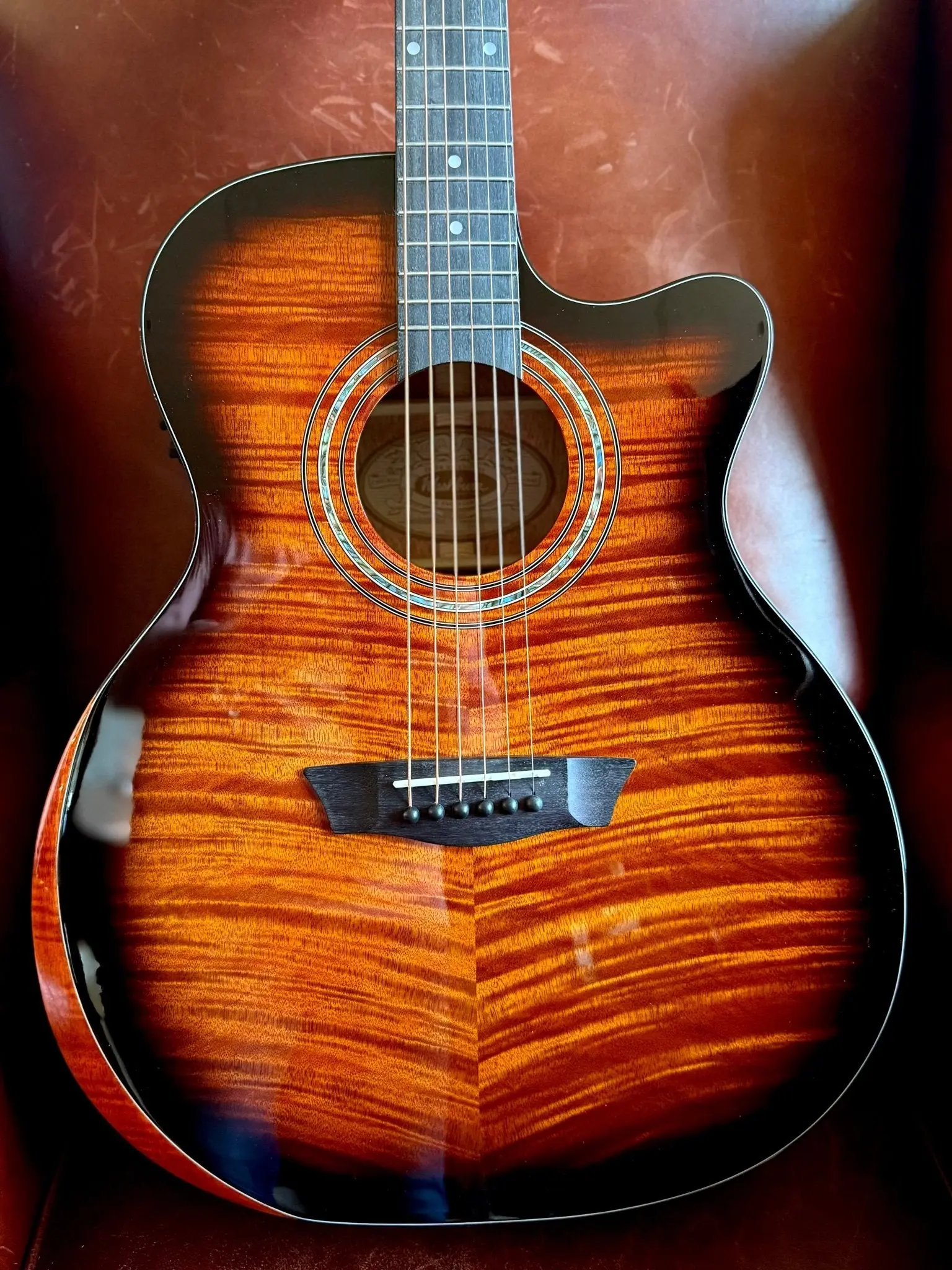 Washburm Comfort WCG12FCE Electro Acoustic Guitar w' £225 Custom Pro Setup Package Included - Image 38