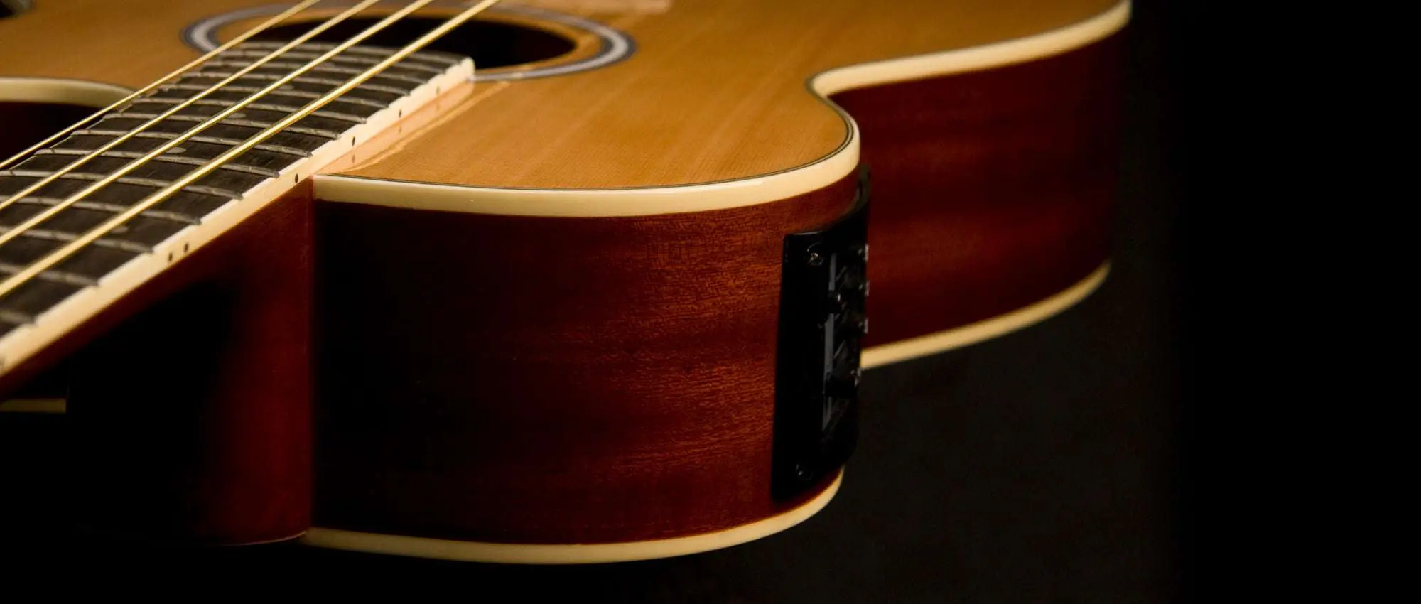 Washburn AB5 Electro Acoustic Bass - Natural Bass Guitar - Image 6