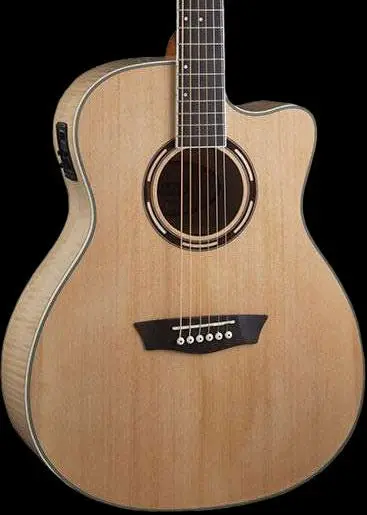 Washburn AG40CE Grand Auditorium - Natural Electro Acoustic Guitar w' £225 Custom Pro Setup Package Included - Image 24