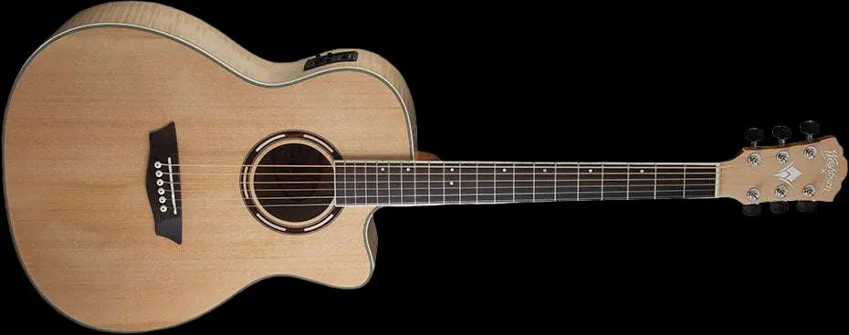 Washburn AG40CE Grand Auditorium - Natural Electro Acoustic Guitar w' £225 Custom Pro Setup Package Included - Image 25
