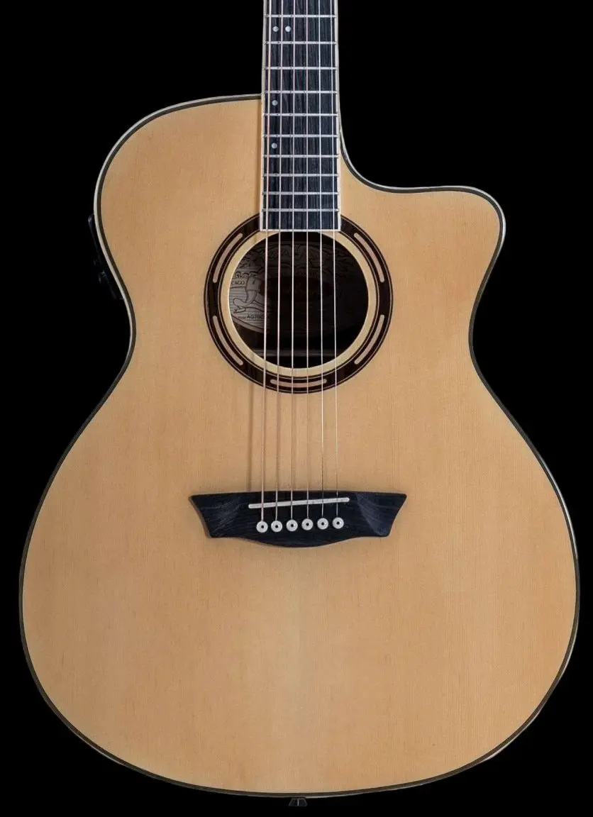 Washburn AG70CE Grand Auditorium - Natural Electro Acoustic Guitar w' £225 Custom Pro Setup Package Included - Image 16