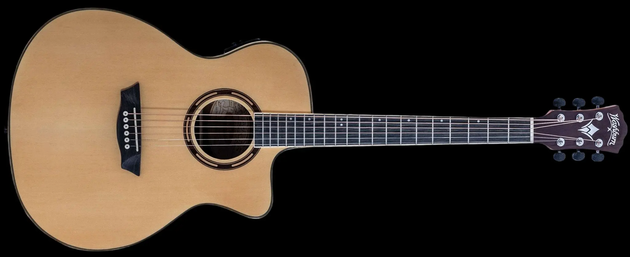 Washburn AG70CE Grand Auditorium - Natural Electro Acoustic Guitar w' £225 Custom Pro Setup Package Included - Image 18
