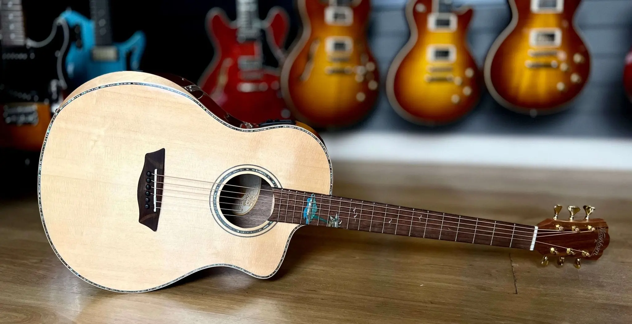 Washburn Bella Tono ALLURE SC56S - Natural Electro Acoustic Guitar - Image 11