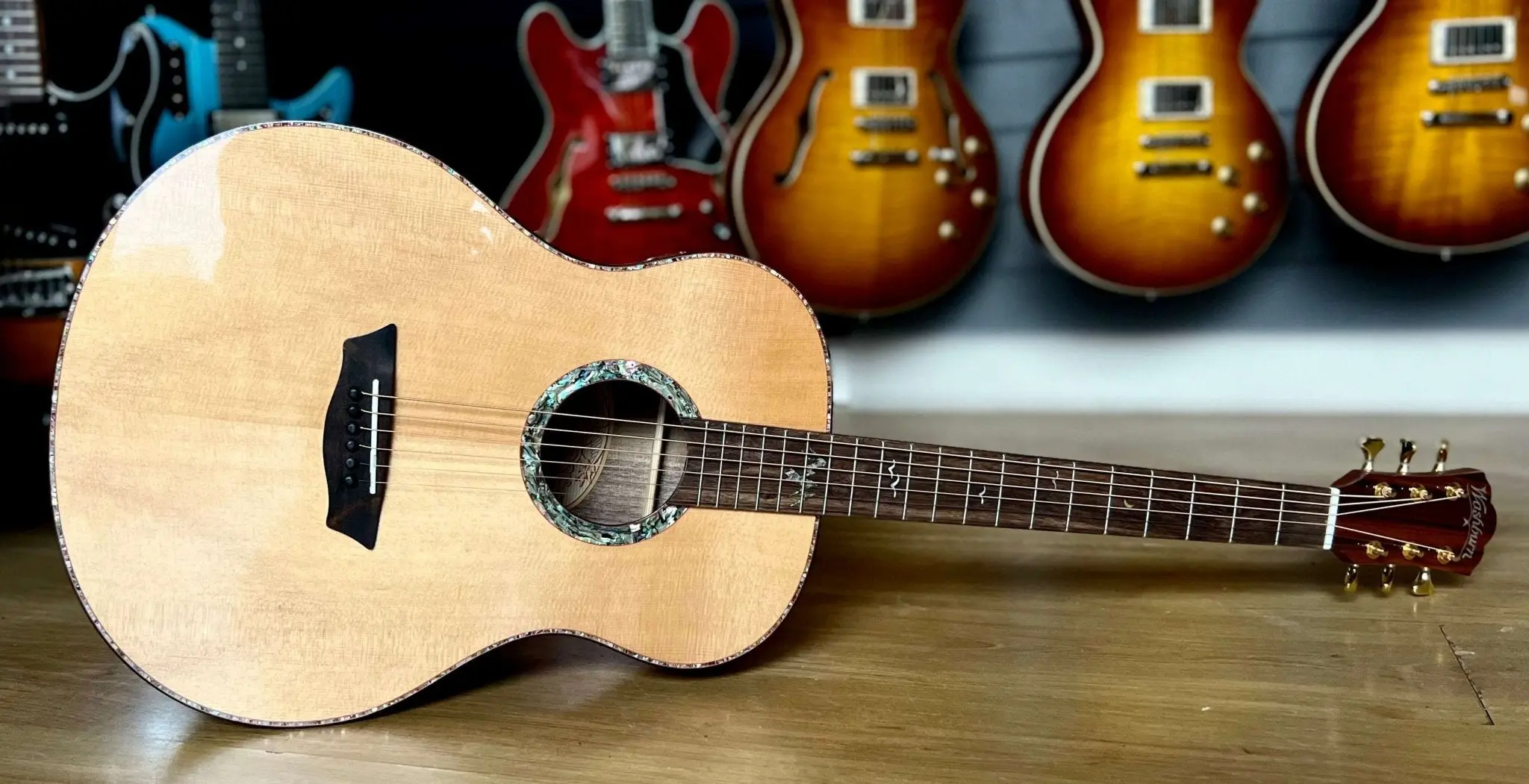 Washburn Bella Tono Elegante S24S -Stunning Solid Spruce Top Acoustic Guitar w' £225 Custom Pro Setup & Support Package Included - Image 13